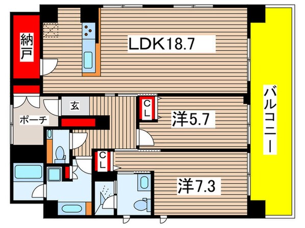 WHARF森下の物件間取画像